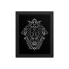 Triple Head Dog Geometric Illustration